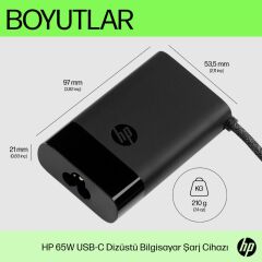 Hp 3JG90EA Usb-C 3PL55AA Laptop Orjinal Şarj Aleti ( Adaptör )