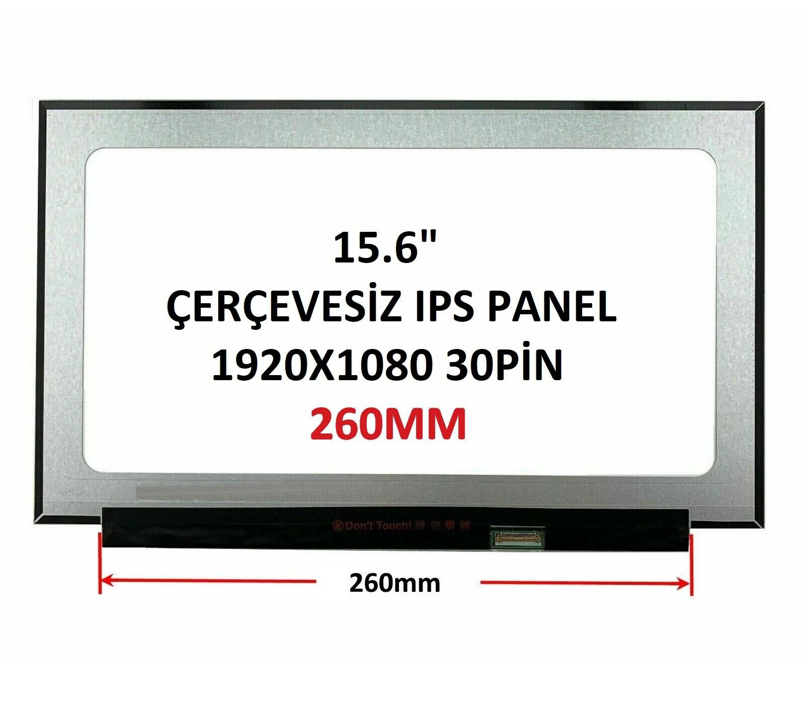 15.6 slim 30pin 1920X1080 Kısa PCB (260mm)